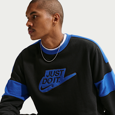 Nike Sportswear Club Men's French-Terry Crew-Neck Sweatshirt