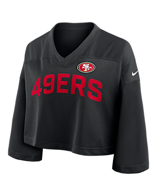 Женские джерси San Francisco 49ers Wide Receiver Jersey Fashion Nike Dri-FIT NFL Cropped Top