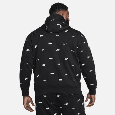 Nike Club Fleece Men's Allover Print Pullover Hoodie