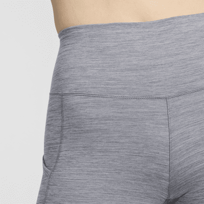 Shorts de ciclismo con bolsillos de tiro alto de 20 cm para mujer Nike One