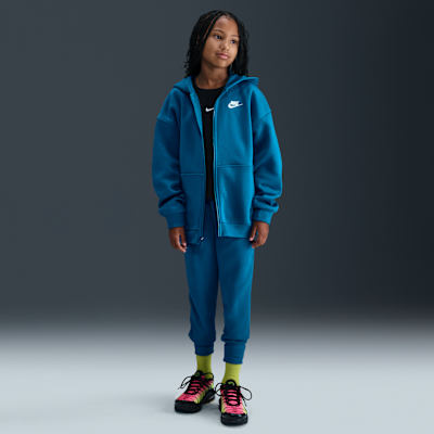 Nike Sportswear Club Fleece Big Kids' Oversized Full-Zip Hoodie