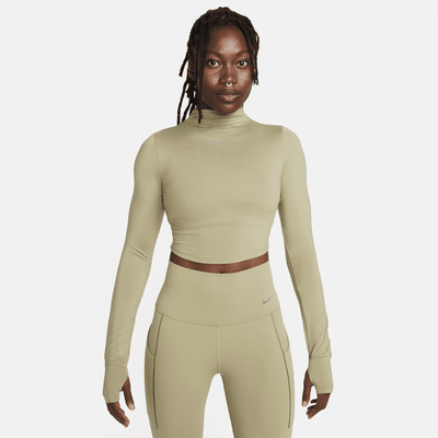Nike Dri-FIT One Luxe Women's Long-Sleeve Cropped Top.