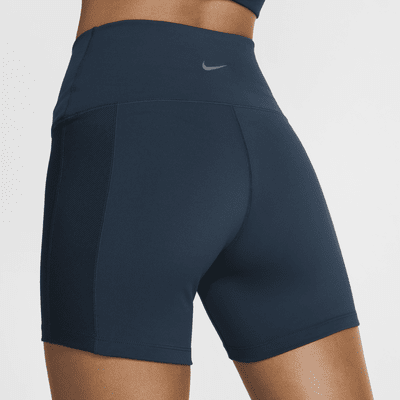 Shorts de ciclismo de tiro alto de 18 cm para mujer Nike One Wrap