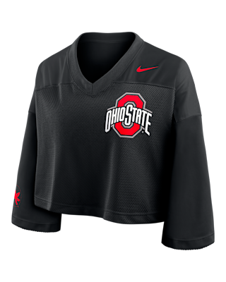 Женские джерси Ohio State Jersey Nike Dri-FIT College Cropped Top