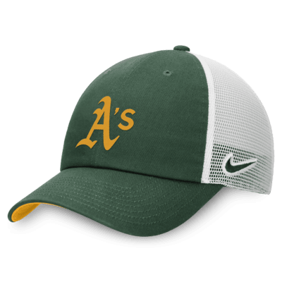 Gorra ajustable Nike MLB para hombre Oakland Athletics Heritage86