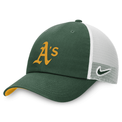 Oakland Athletics Heritage86 Men's Nike MLB Trucker Adjustable Hat.