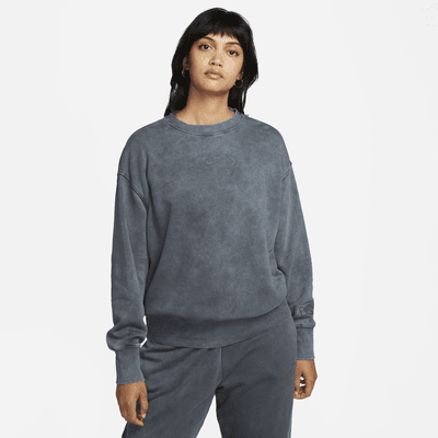 Sudadera oversized de cuello redondo de tejido Fleece para mujer Nike Sportswear Phoenix