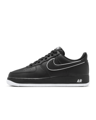 Black & Gold Nike Air Force 1 Low Shoes Men's / 14