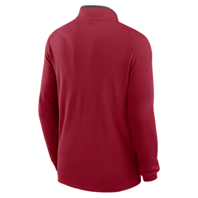 Playera de manga larga universitaria Nike Dri-FIT de medio cierre para hombre Standford Victory