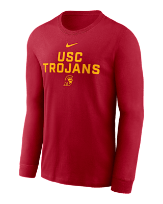 Мужская футболка USC Sideline Nike Dri-FIT College Long-Sleeve