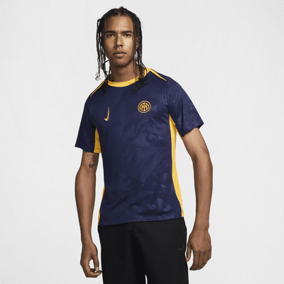 Męska przedmeczowa koszulka piłkarska Nike Dri-FIT Inter Mediolan Academy Pro (wersja trzecia)