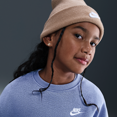 Nike Sportswear Club Fleece Girls' Boxy Crew-Neck Sweatshirt
