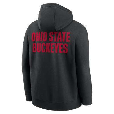 Ohio State Club Basketball 2-Hit Men's Nike College Pullover Hoodie
