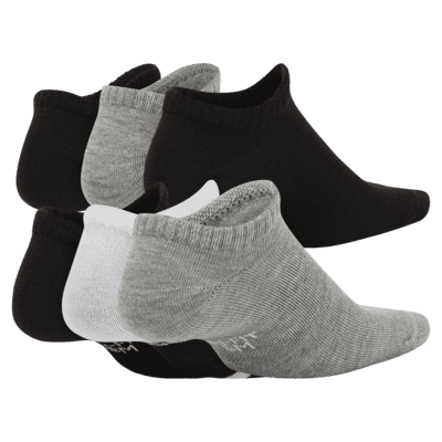 Nike Everyday Big Kids’ Lightweight Graphic No-Show Socks (6 Pairs)