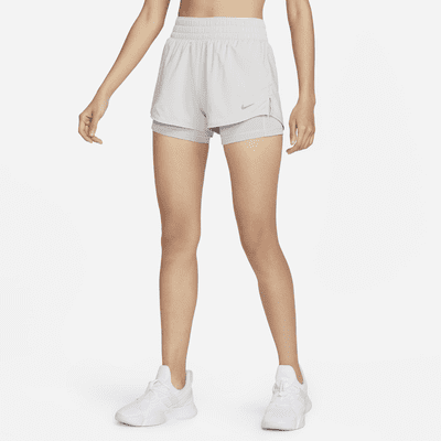 Nike Dri-FIT One Women's Mid-Rise 8cm (approx.) 2-in-1 Shorts