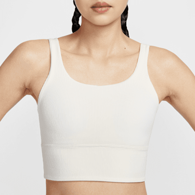 Nike Zenvy Rib Women's Light-Support Padded Longline Sports Bra