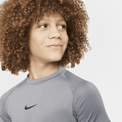 Nike Pro Big Kids' (Boys') Dri-FIT Short-Sleeve Top