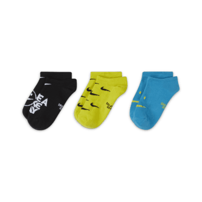 Nike Everyday Older Kids' Lightweight No-Show Socks (3 Pairs)