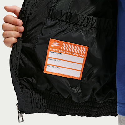 나이키 스포츠웨어 리틀키즈 스우시 퀼팅 신필 재킷