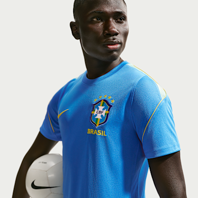 Nike Brezilya Strike Nike Dri-FIT Kısa Kollu Erkek Futbol Üstü görsel 3