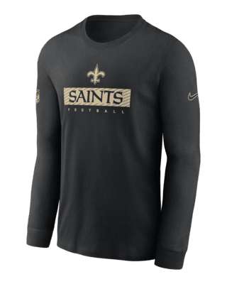 Мужская футболка New Orleans Saints Sideline Team Issue Nike Dri-FIT NFL Long-Sleeve