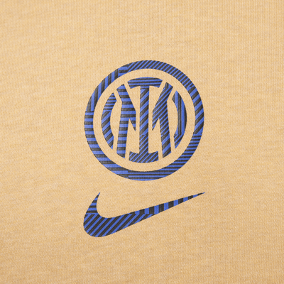 Felpa pullover da calcio in French Terry con cappuccio Nike Inter Club da uomo – Home