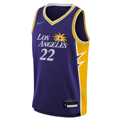 Jersey Nike Dri-FIT de la WNBA Swingman para niños talla grande Cameron Brink Los Angeles Sparks 2024 Explorer Edition