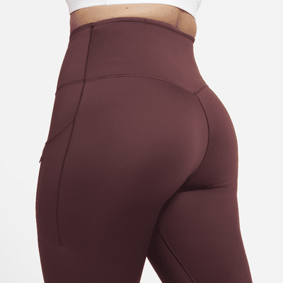 Legging taille haute à maintien supérieur et coupe longue avec poches Nike Go pour femme