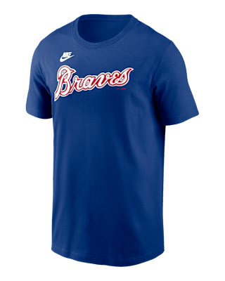 Мужская футболка Hank Aaron Atlanta Braves Cooperstown Fuse Nike MLB