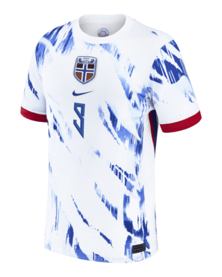 Мужские джерси Erling Haaland Norway National Team 2024 Stadium Away Nike Dri-FIT Soccer Jersey