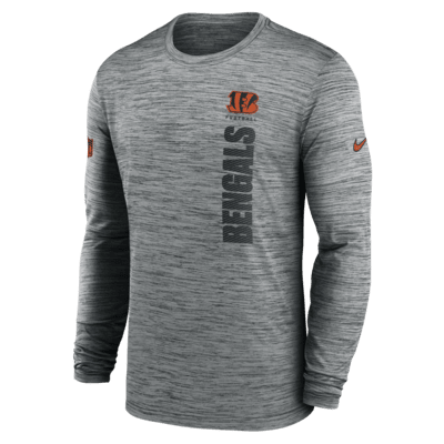 Cincinnati Bengals Sideline Velocity Men's Nike Dri-FIT NFL Long-Sleeve T-Shirt