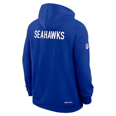 Seattle Seahawks Alt Offensive Set Play Sideline Men's Nike Dri-FIT NFL Pullover Hoodie