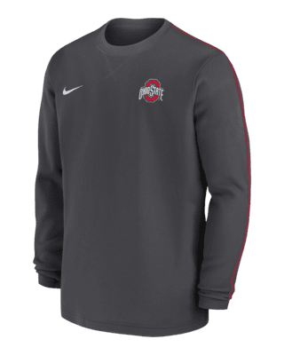 Мужские  Ohio State Buckeyes Sideline Coach Nike College Long-Sleeve Top