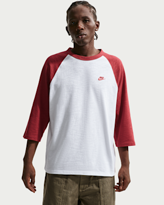 Мужские  Nike Sportswear Club 3/4-Sleeve Raglan Top