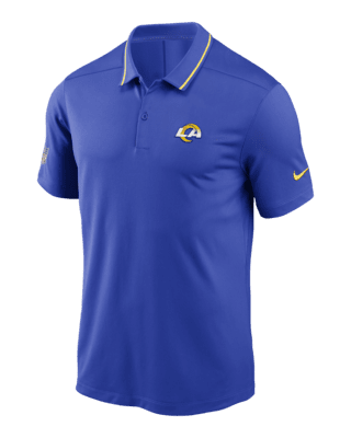 Nike Men's NFL Los Angeles LA Rams Dri-Fit Polo Shirt White Size XXL New  Logo