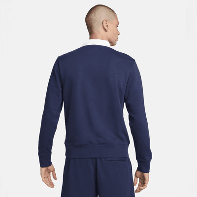 Polo de tejido Fleece de manga larga para hombre Nike Club Fleece