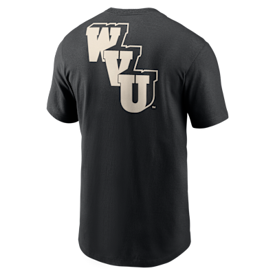 Playera universitaria Nike para hombre West Virginia 2-Hit