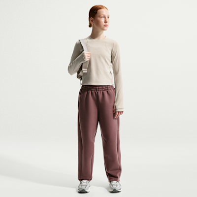 Nike MAVN Girls' Dri-FIT Ribbed Long-Sleeve Top