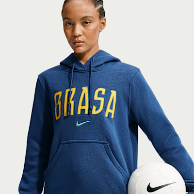 Brazil Phoenix Fleece Women's Nike Soccer Pullover Hoodie from Nike - $90