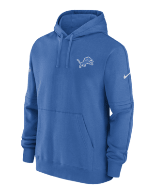 Detroit Lions Nike Blue SIDELINE HOODIE TOP Hood