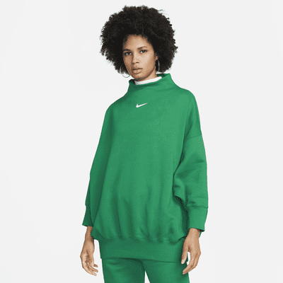Nike Sportswear Phoenix Women's Over-Oversized Mock-Neck 3/4-Sleeve Sweatshirt. Nike.com