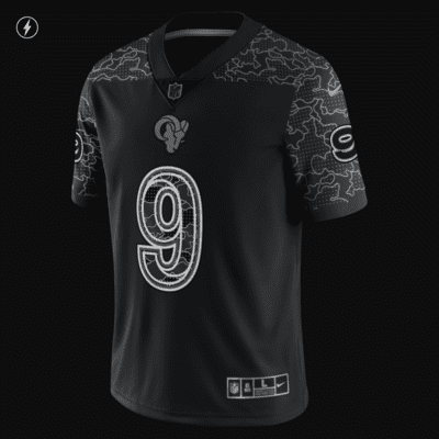 Jersey de fútbol americano Fashion para hombre NFL Los Angeles Rams RFLCTV (Matthew Stafford)