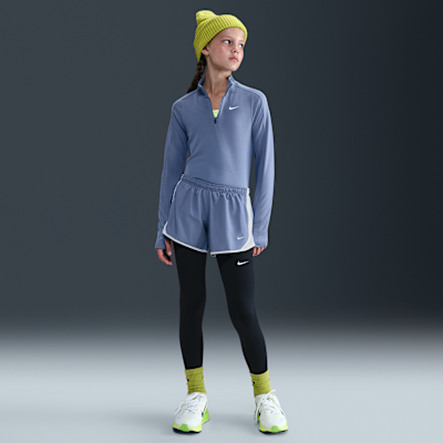 Nike Girls' Dri-FIT Long-Sleeve 1/4-Zip Top