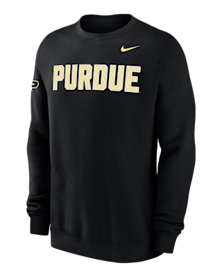 Мужской свитшот Purdue Club Fleece Nike College Crew-Neck