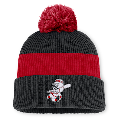 Cincinnati Reds Cooperstown Peak Men's Nike MLB Cuffed Pom Beanie
