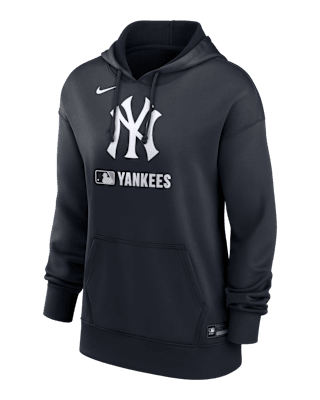 Женское худи New York Yankees Authentic Collection Nike Therma MLB Pullover Hoodie