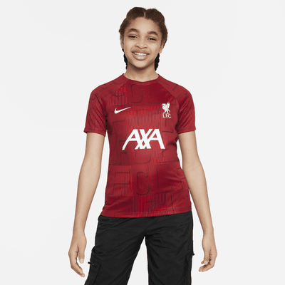 Liverpool F.C. Academy Pro Older Kids' Nike Dri-FIT Pre-Match Football ...