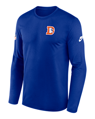 Мужская футболка Denver Broncos Alt Legend Small Logo Nike Dri-FIT NFL Long-Sleeve