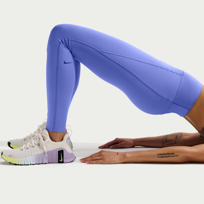 Damskie legginsy o pełnej długości z wysokim stanem bez przedniego szwu Nike Universa