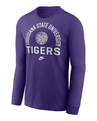 Мужская футболка LSU Legacy Arched Logo Nike College Long-Sleeve